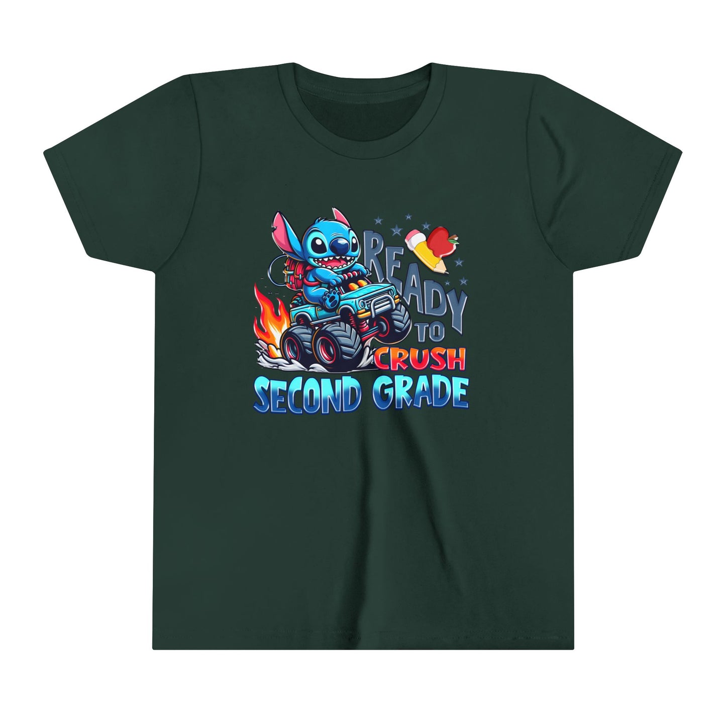 Ready to Crush Second Grade Youth Short Sleeve Tee
