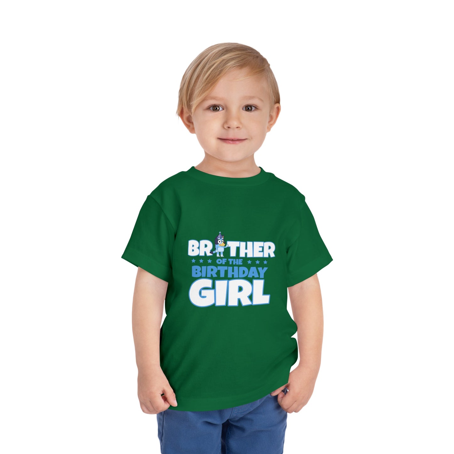 Brother of the Birthday Girl Toddler Short Sleeve Tee