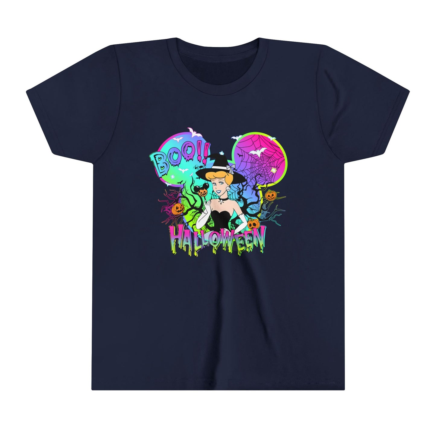 Cinderella Boo! Halloween Youth Short Sleeve Tee