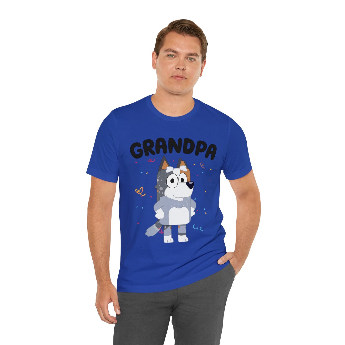 Grandpa Bluey Birthday Short sleeve Tshirt