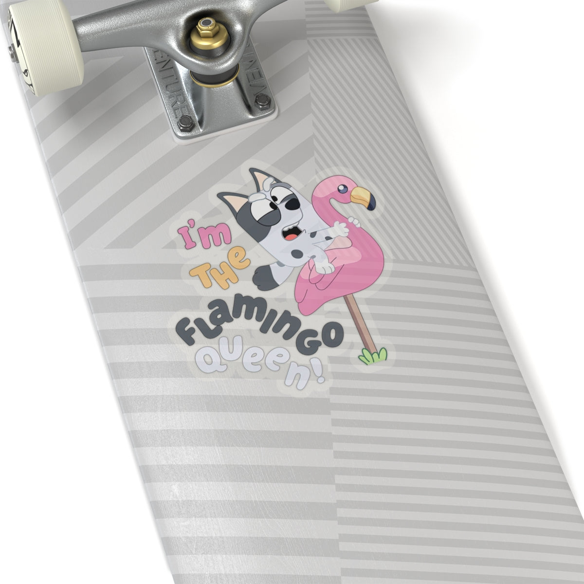 I'm the Flamingo Queen Kiss-Cut Stickers