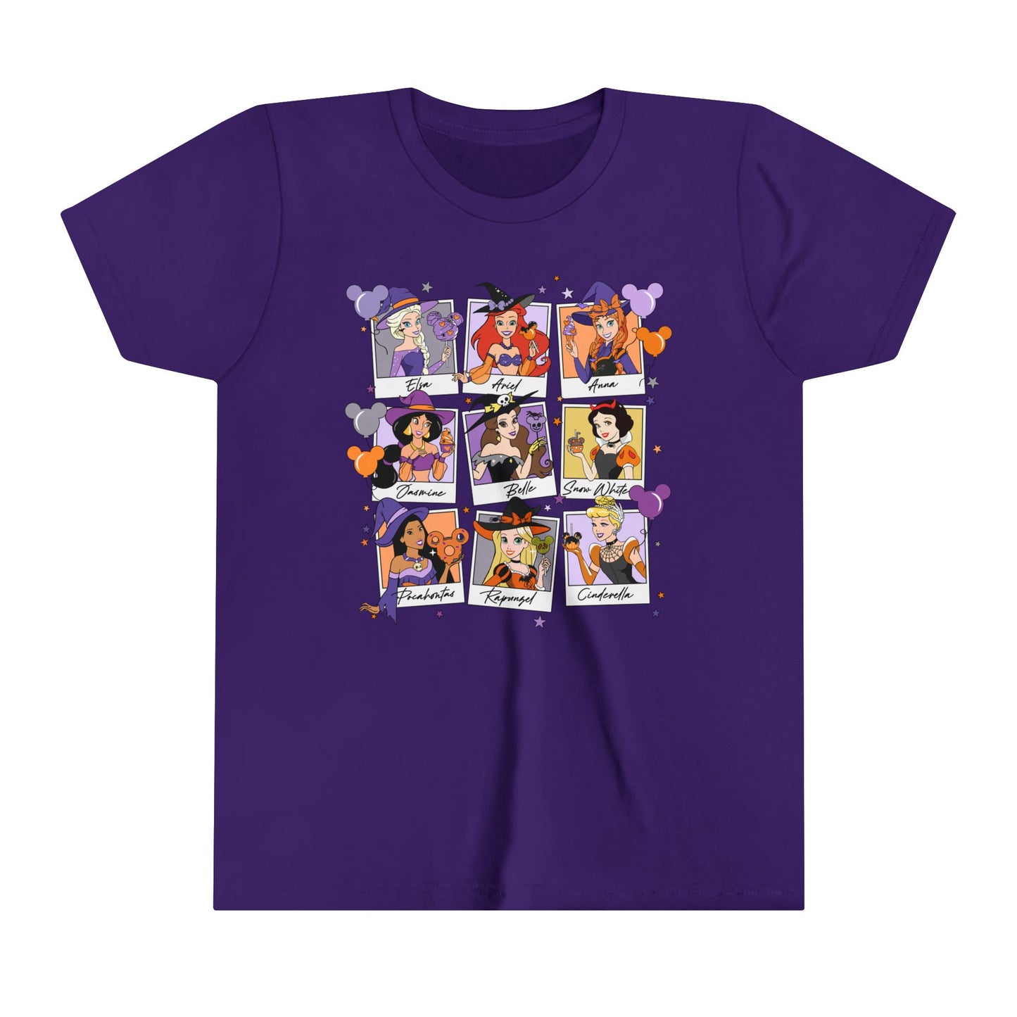 Disney Princess Halloween Youth Short Sleeve Tee