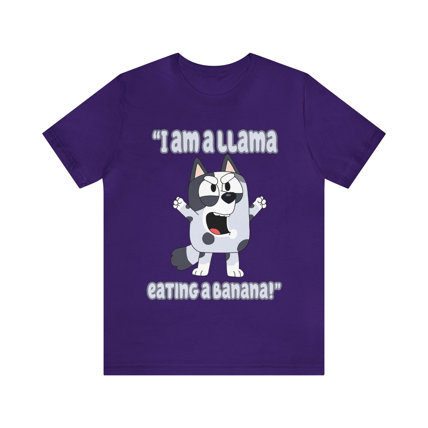 I am a llama eating a banana Short Sleeve Tshirt