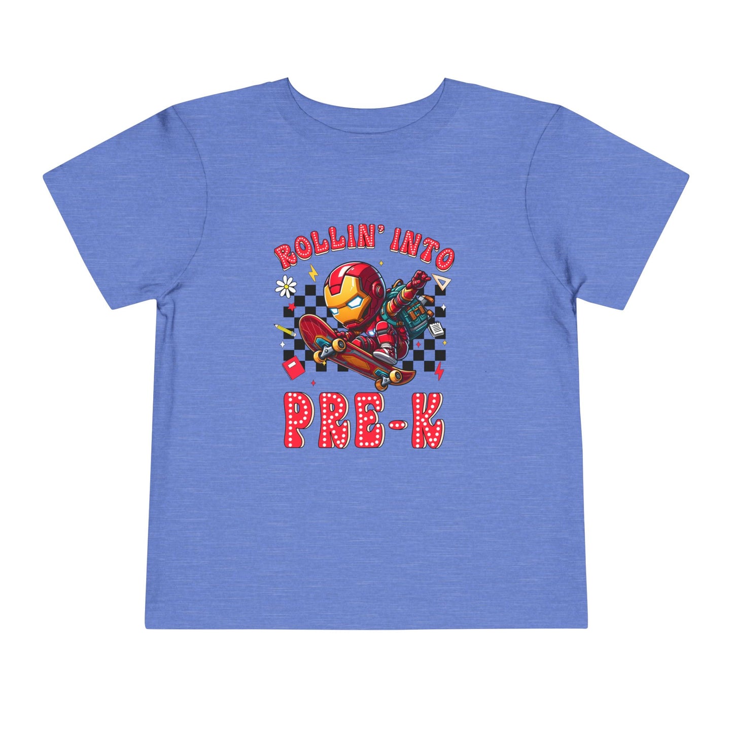 IRON MAN - Rollin' Into Pre-K Toddler Short Sleeve Tee