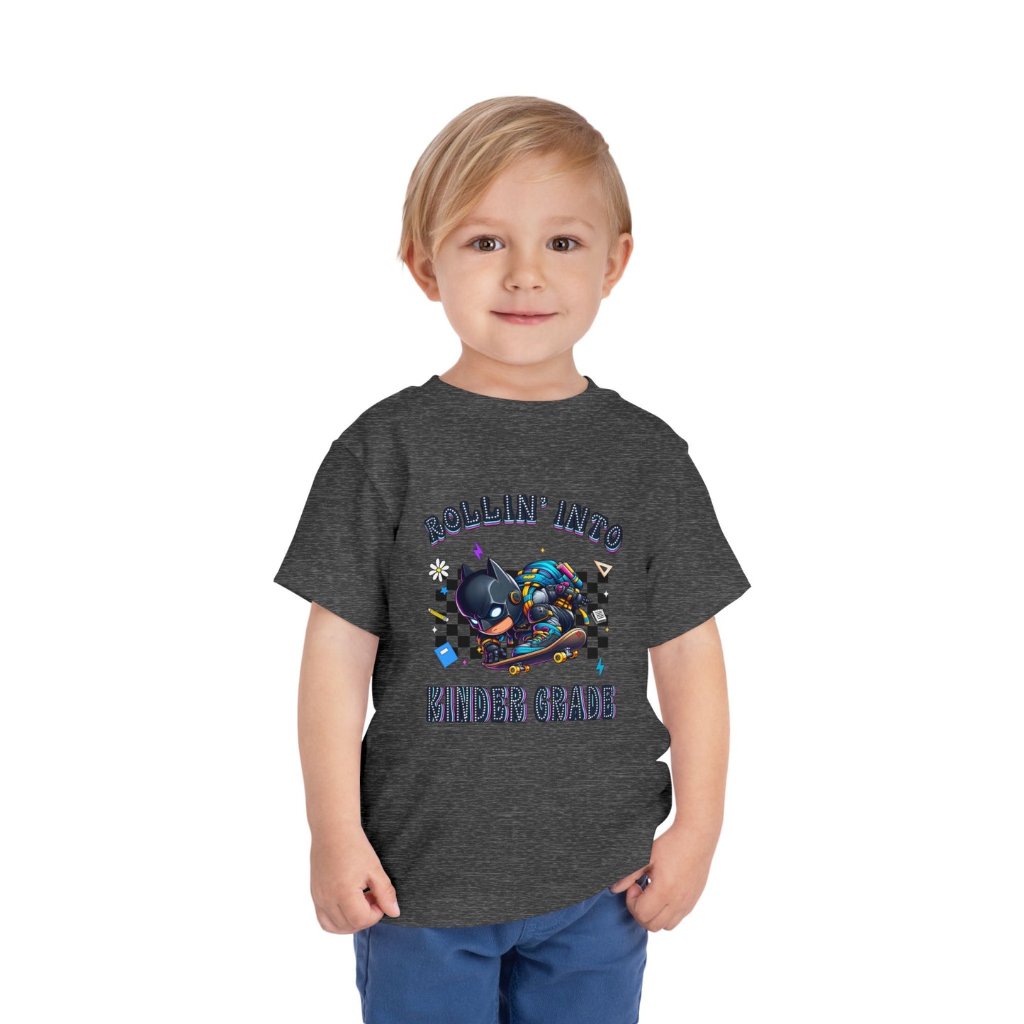 BATMAN - Rollin' Into Kinder Grade Toddler Short Sleeve Tee