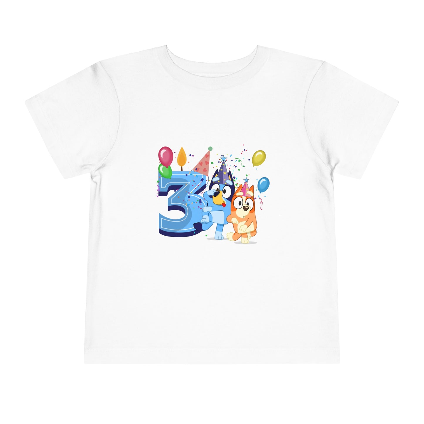 3rd Birthday Toddler Short Sleeve Tee