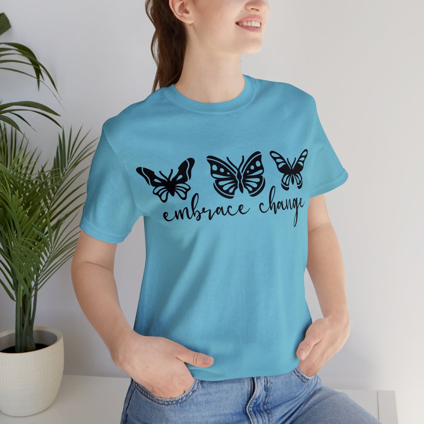 Embrace Change Butterflies Short sleeve Tshirt