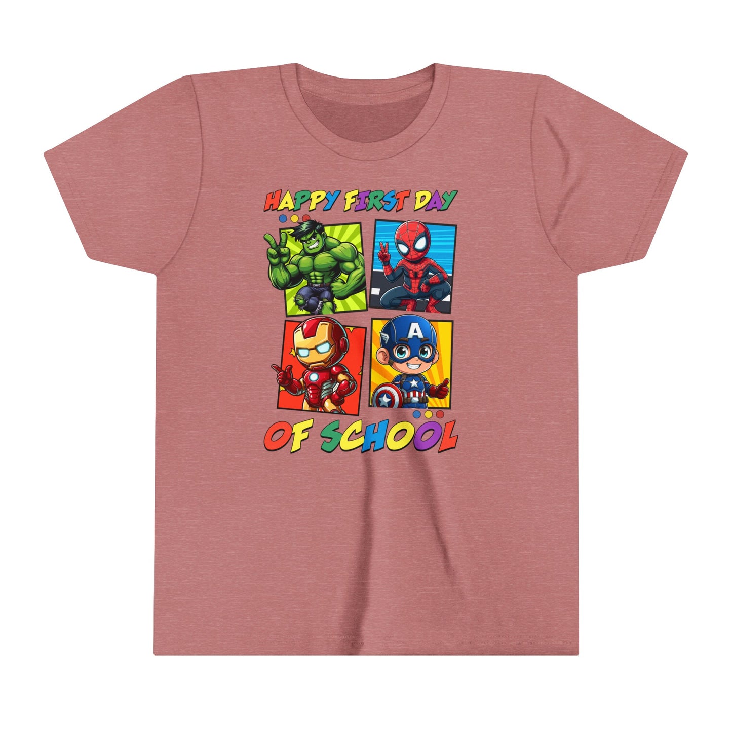Happy First Day of School Youth Short Sleeve Tee