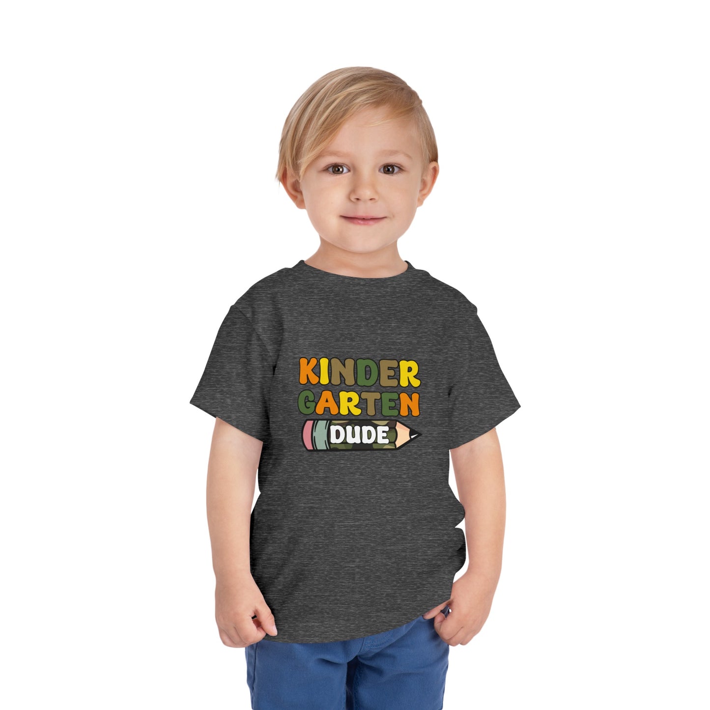 Kindergarten Dude Toddler Short Sleeve Tee