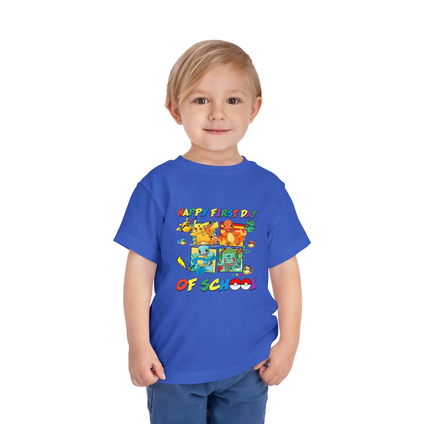 Happy First Day of School Toddler Short Sleeve Tee