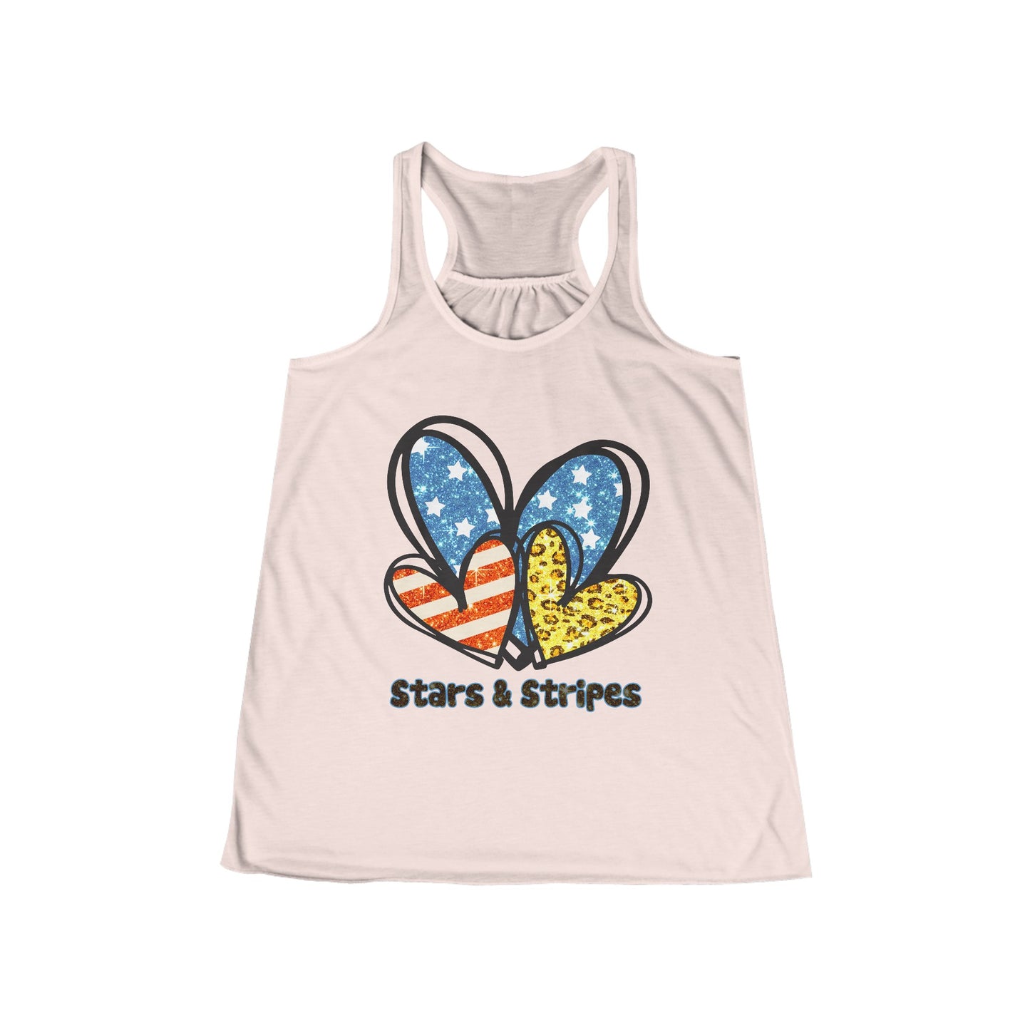 Stars & Stripes Women's Flowy Racerback Tank