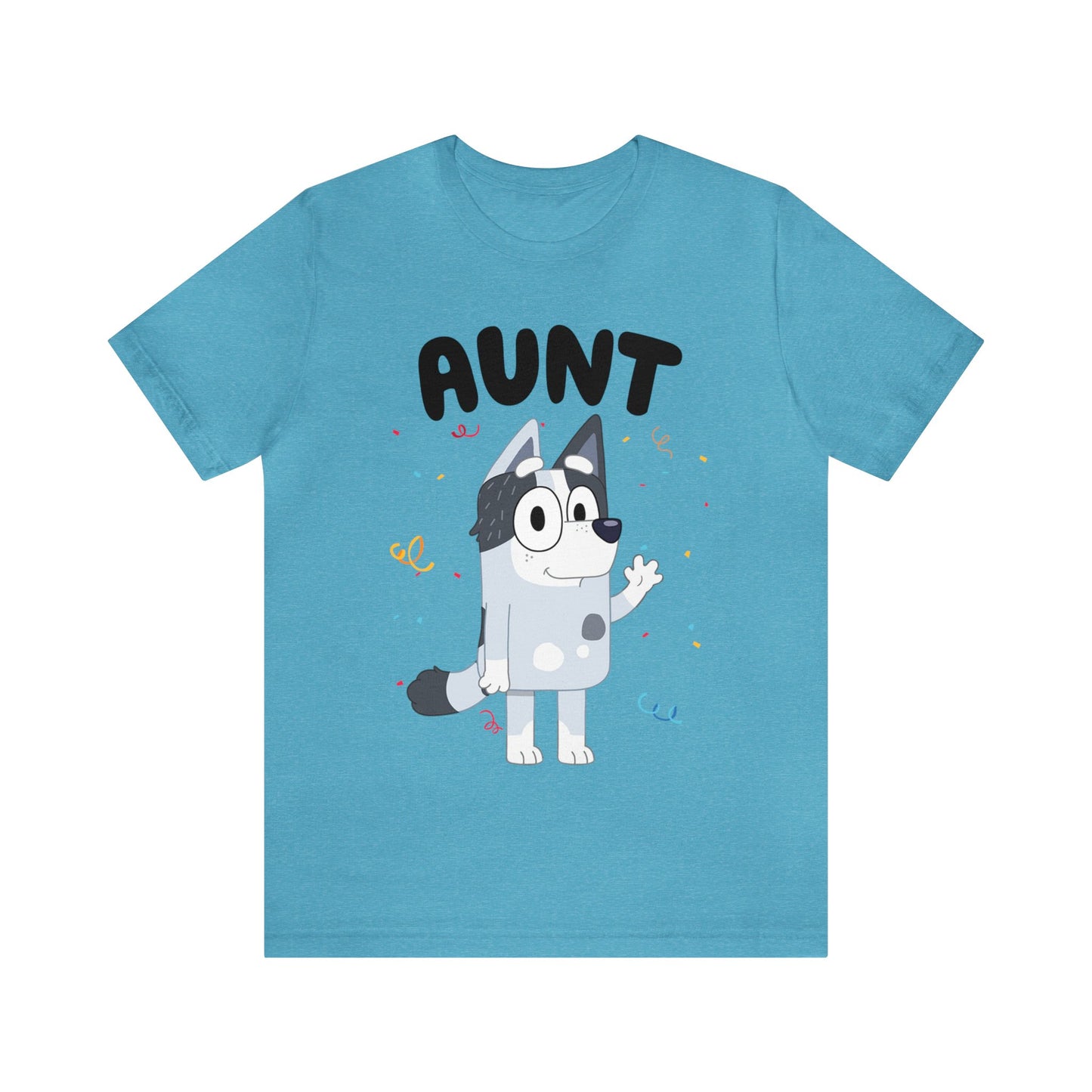 Aunt Bluey Birthday short sleeve Tshirt