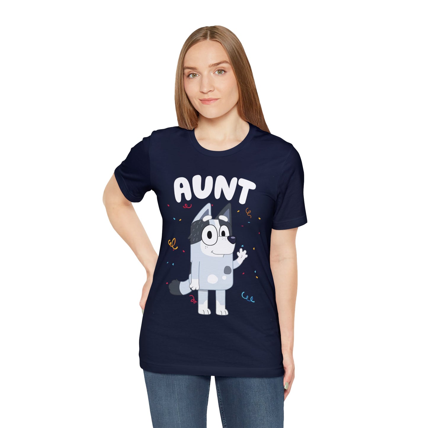 Aunt Bluey Birthday short sleeve Tshirt