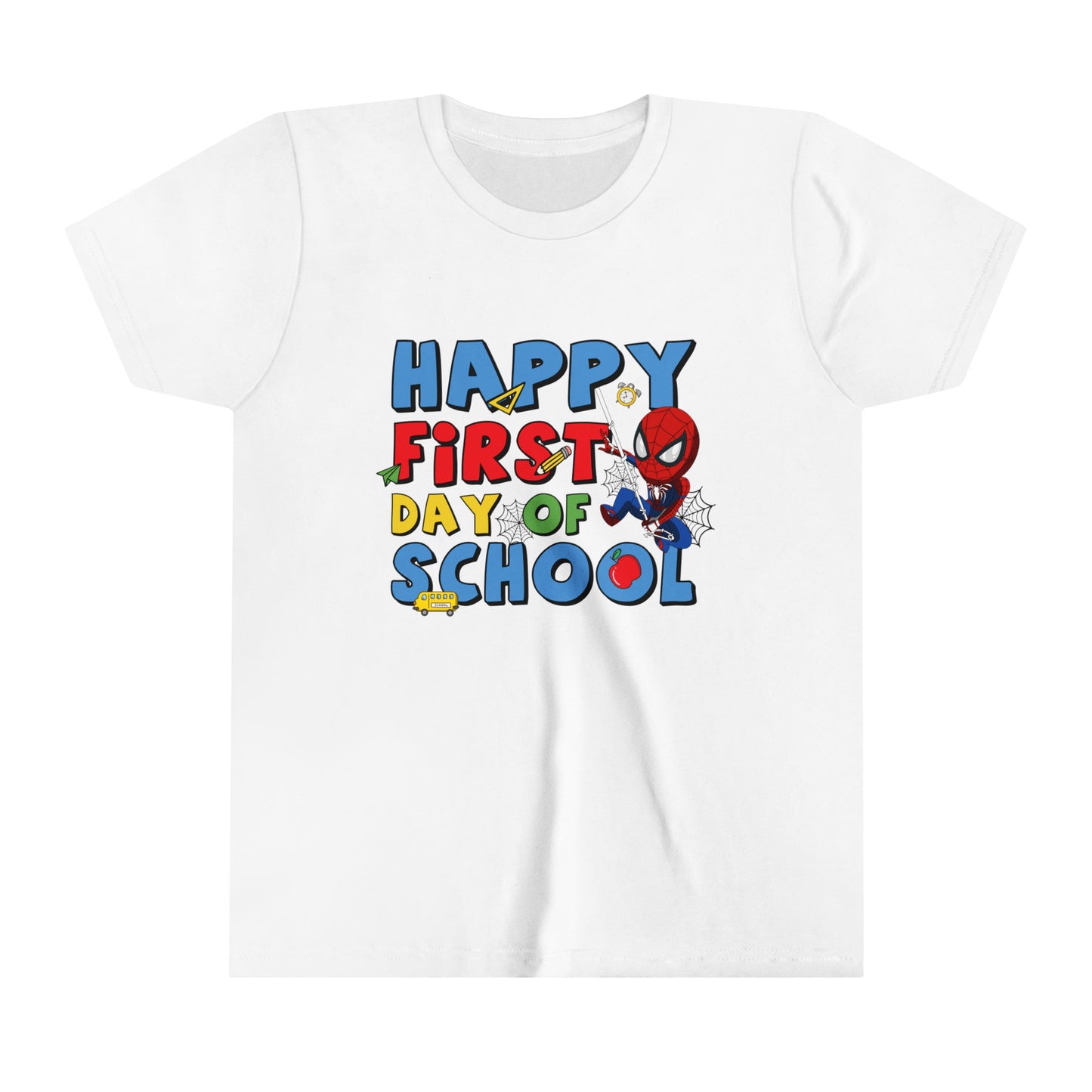 Happy First Day of School Youth Short Sleeve Tee
