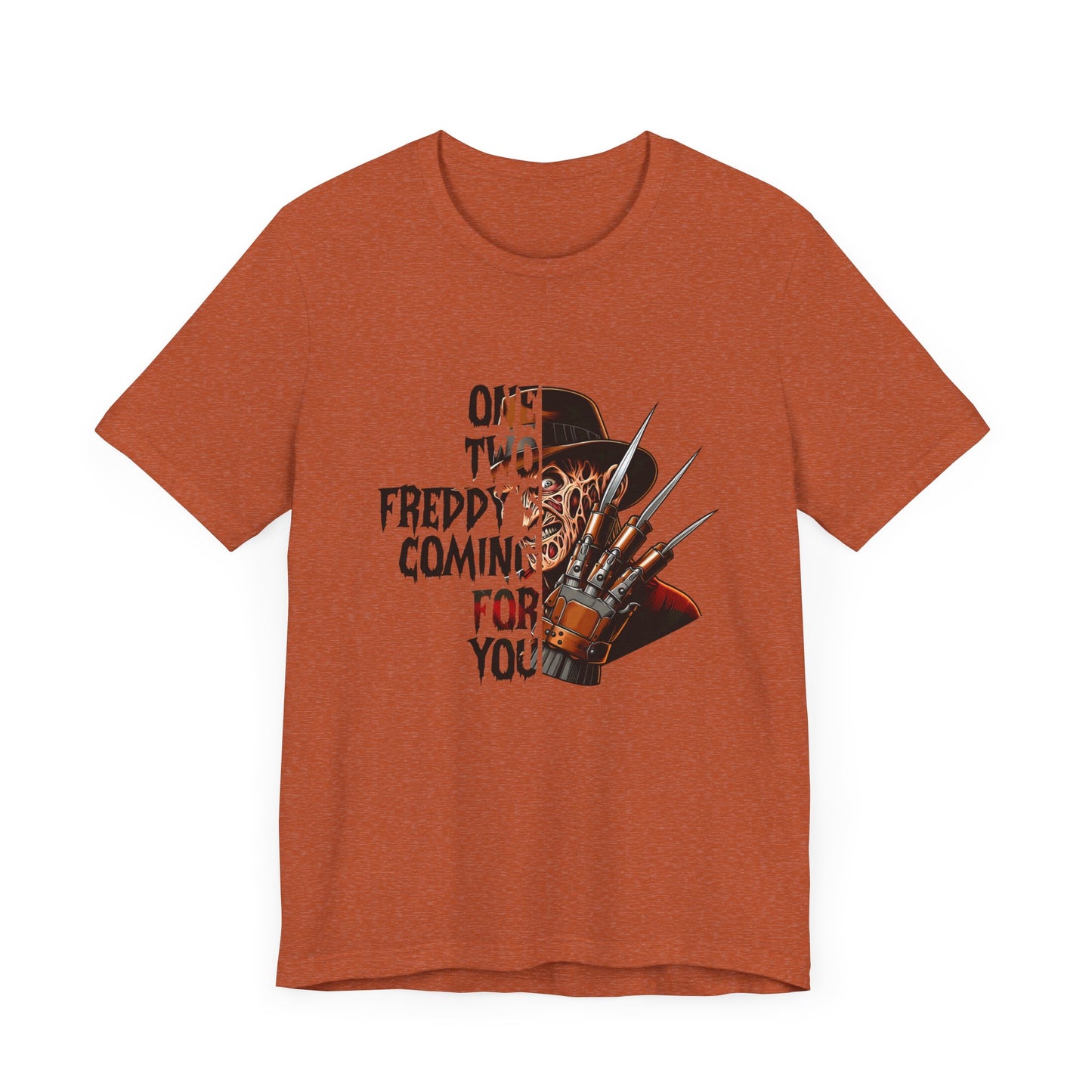 One, Two Freddy's Coming for you Jersey Short Sleeve Tee