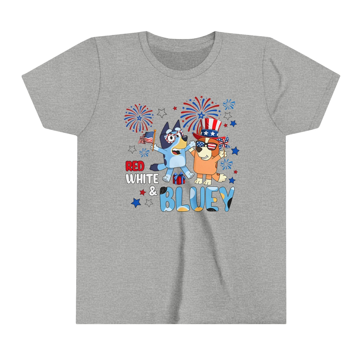 Red, white & Bluey Youth Short Sleeve Tee