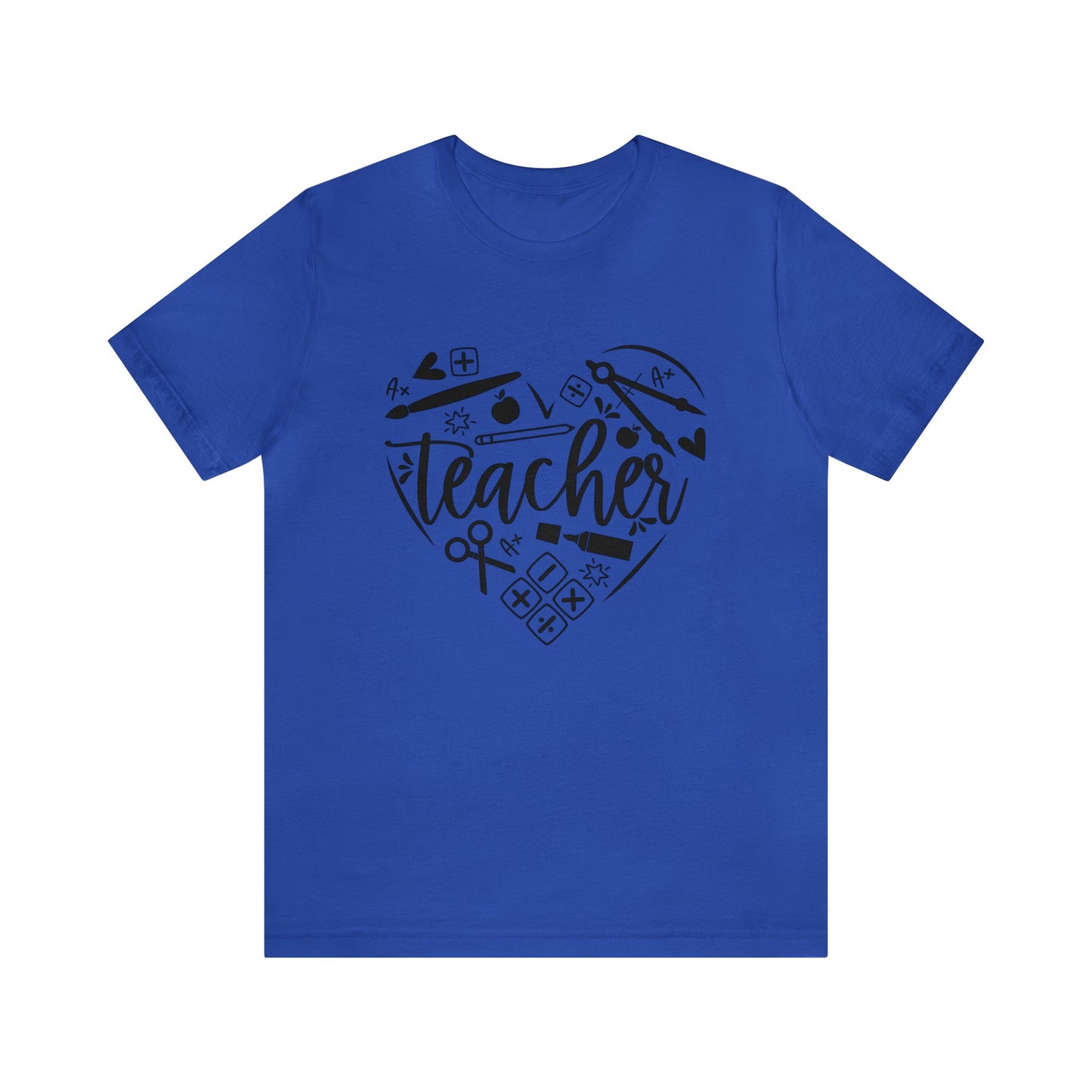 Teacher heart Short sleeve Tshirt