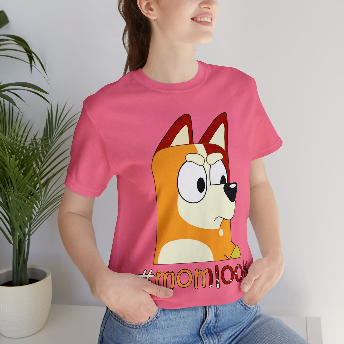 Chilli Heeler #momlook Short Sleeve Tshirt