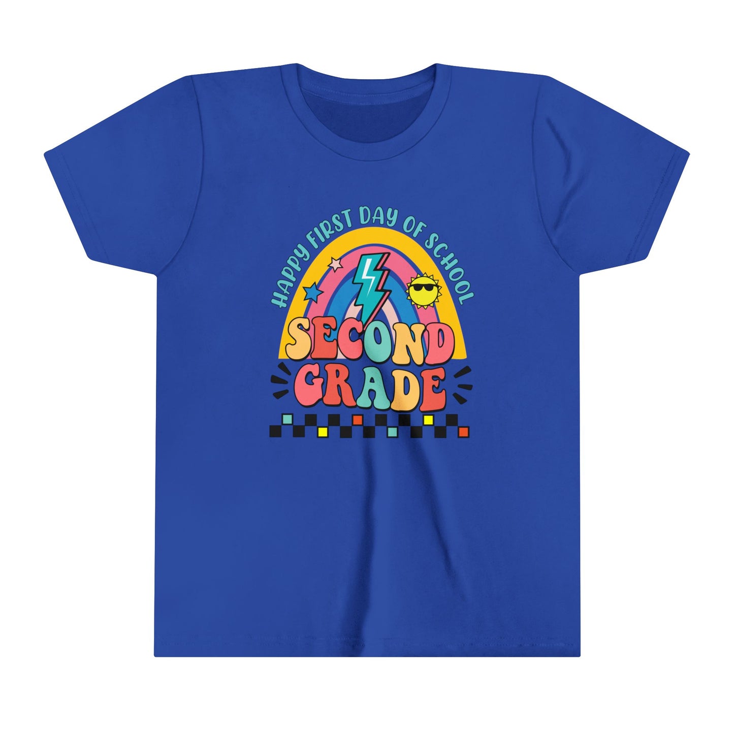 Happy First Day of School - 2nd Grade Youth Short Sleeve Tee