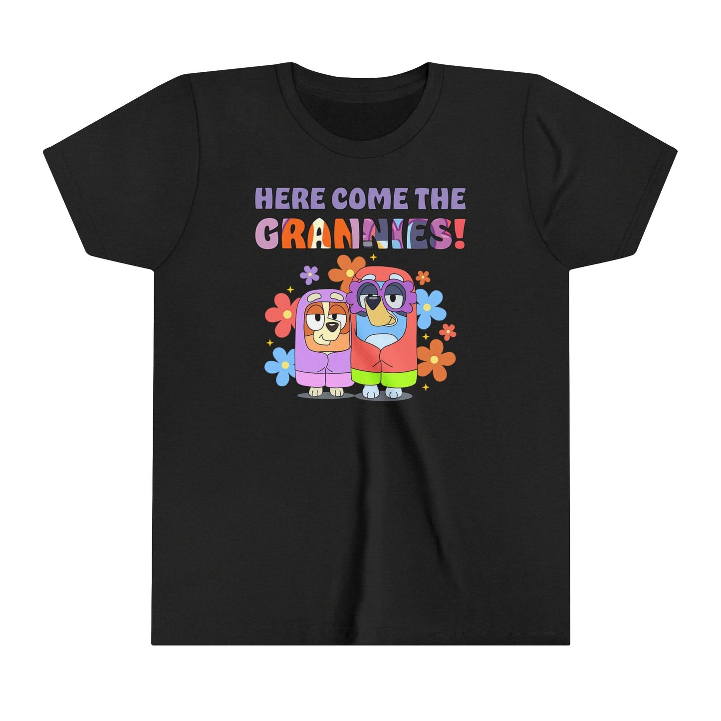 Here Come the Grannies Youth Short Sleeve Tshirt
