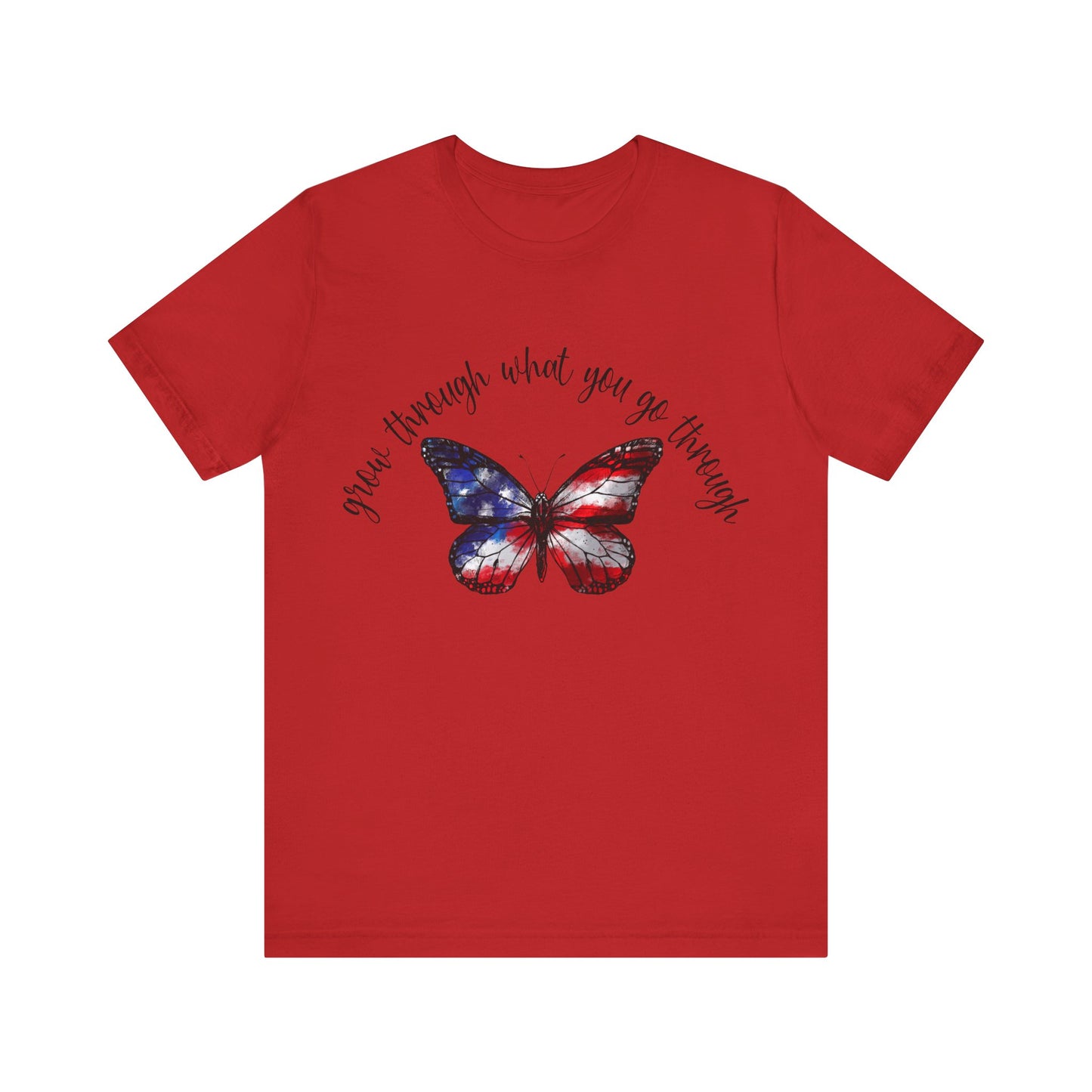 Grow Through What You Go Through Jersey Short Sleeve Tee