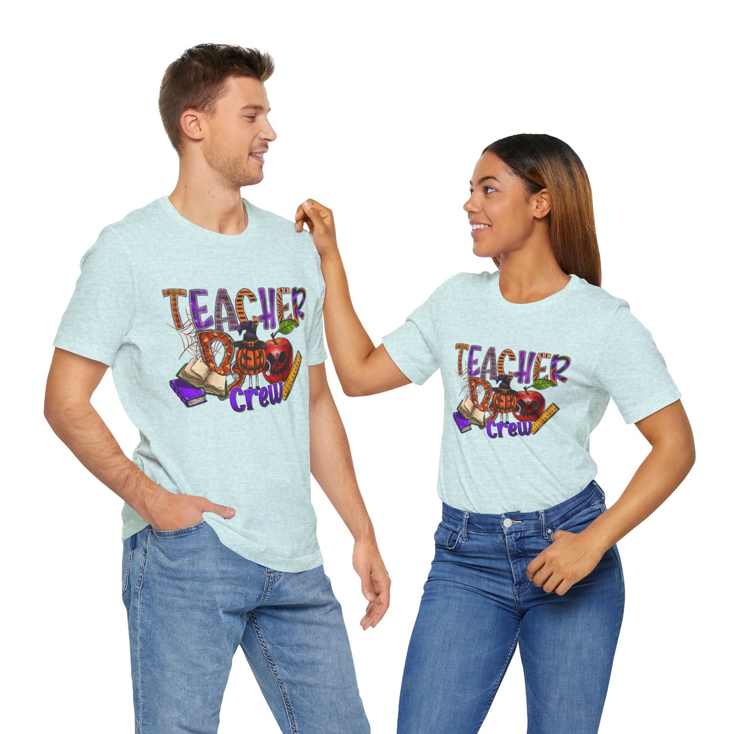 Teacher Boo Crew Jersey Short Sleeve Tee