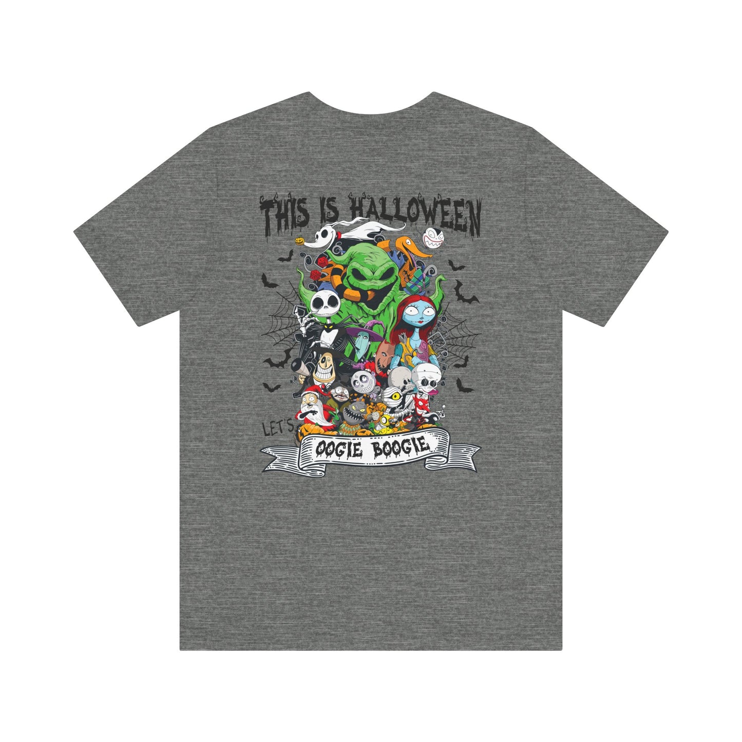 This is Halloween, Lets Oogie Boogie (front and back) Jersey Short Sleeve Tee