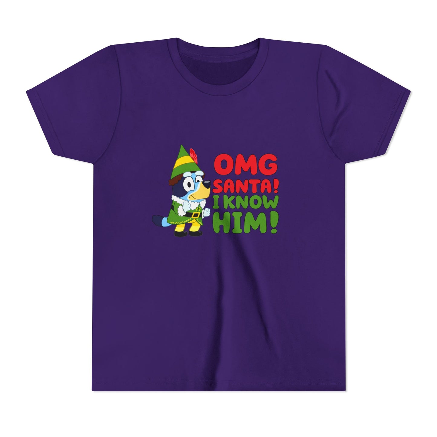 OMG Santa I know him Youth Short Sleeve Tee