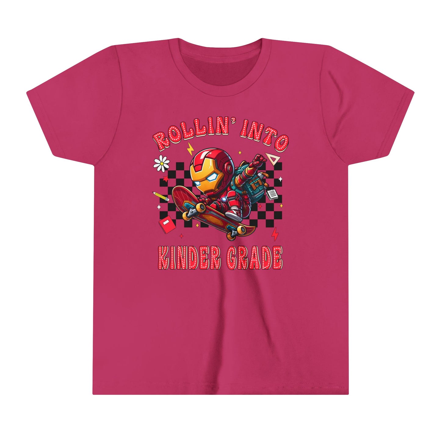 IRON MAN - Rollin' Into Kinder Grade Youth Short Sleeve Tee