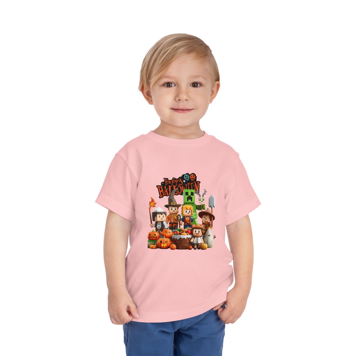 Minecraft Happy Halloween Toddler Short Sleeve Tee