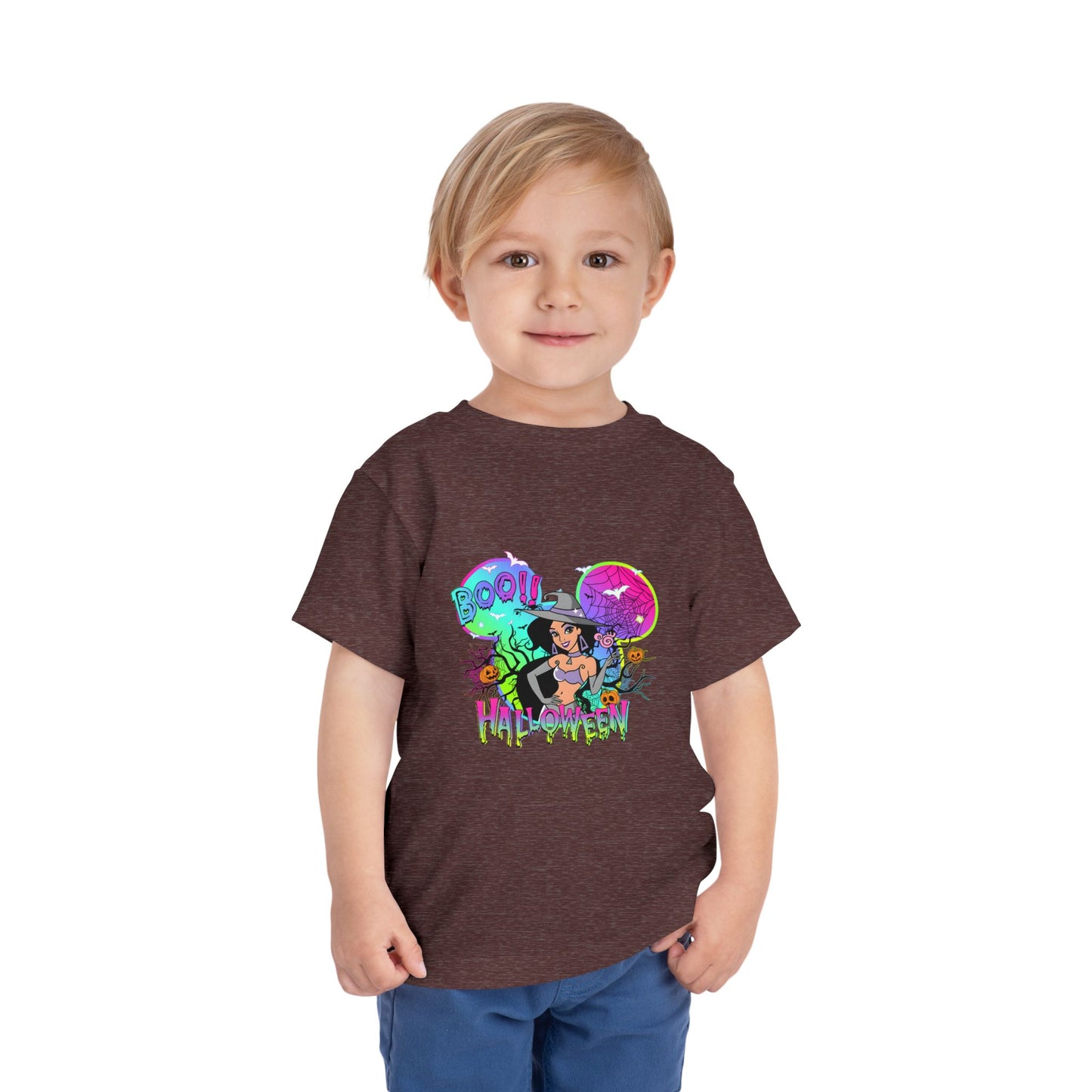 Jasmine Boo! Halloween Toddler Short Sleeve Tee