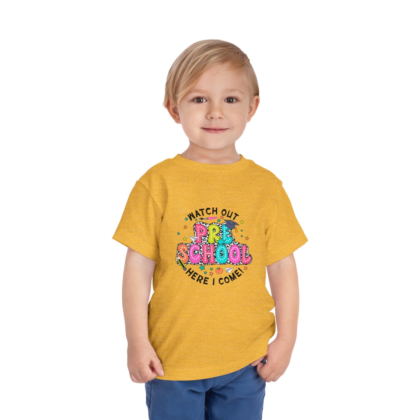 Watch Out Preschool Here I Come Toddler Short Sleeve Tee
