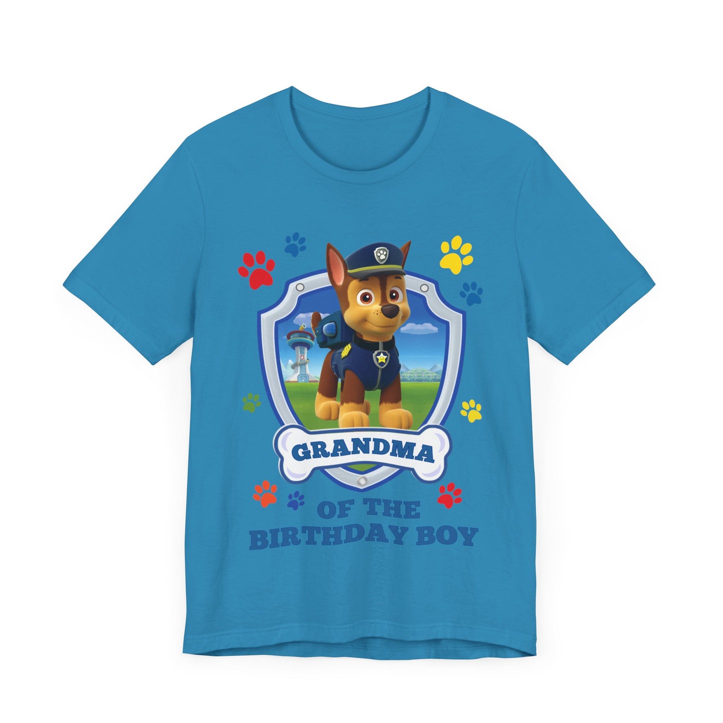 Grandma of the Birthday Boy Jersey Short Sleeve Tee