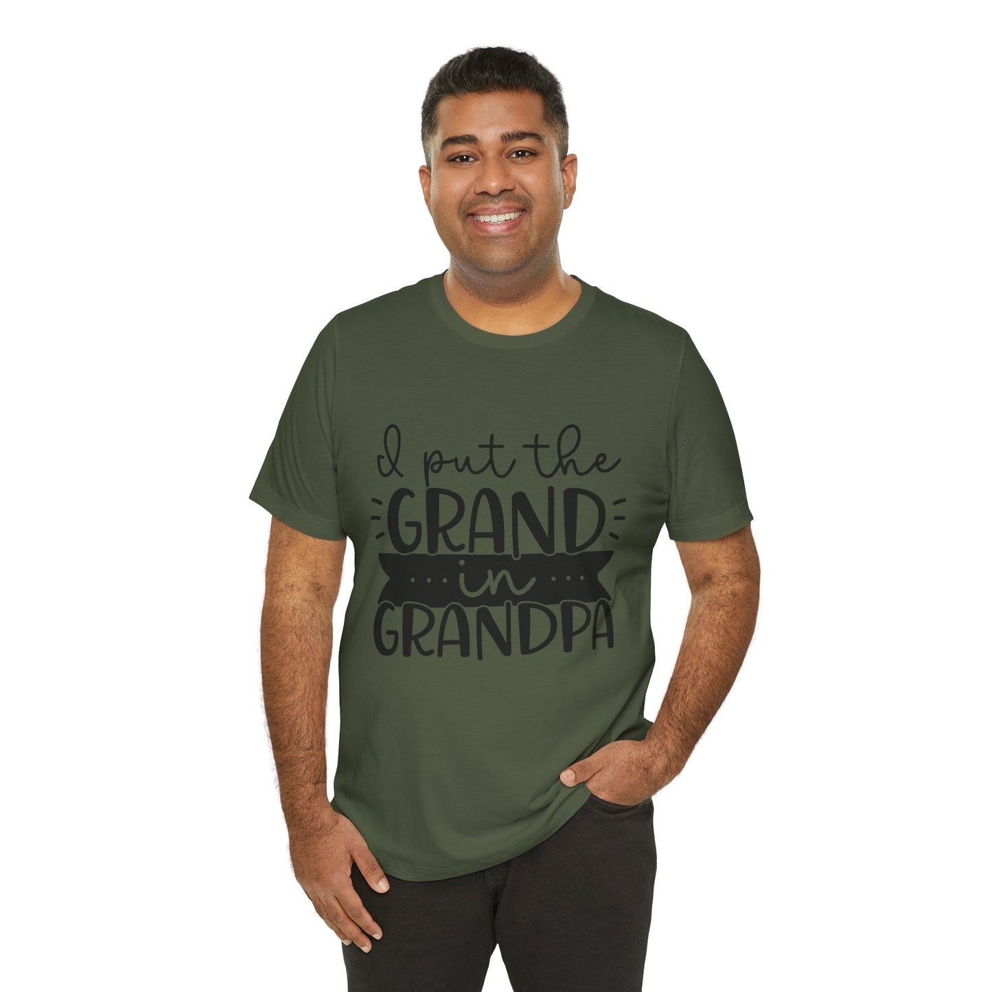 I Put the Grand in Grandpa Jersey Short Sleeve Tee