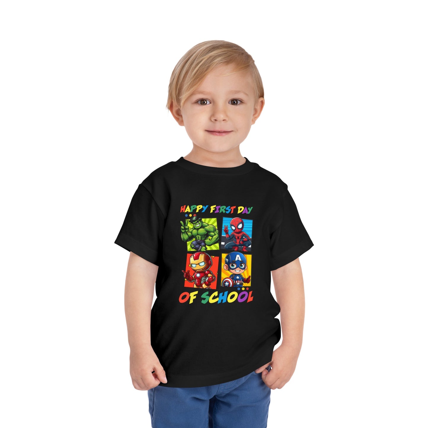 Happy First Day of School Toddler Short Sleeve Tee