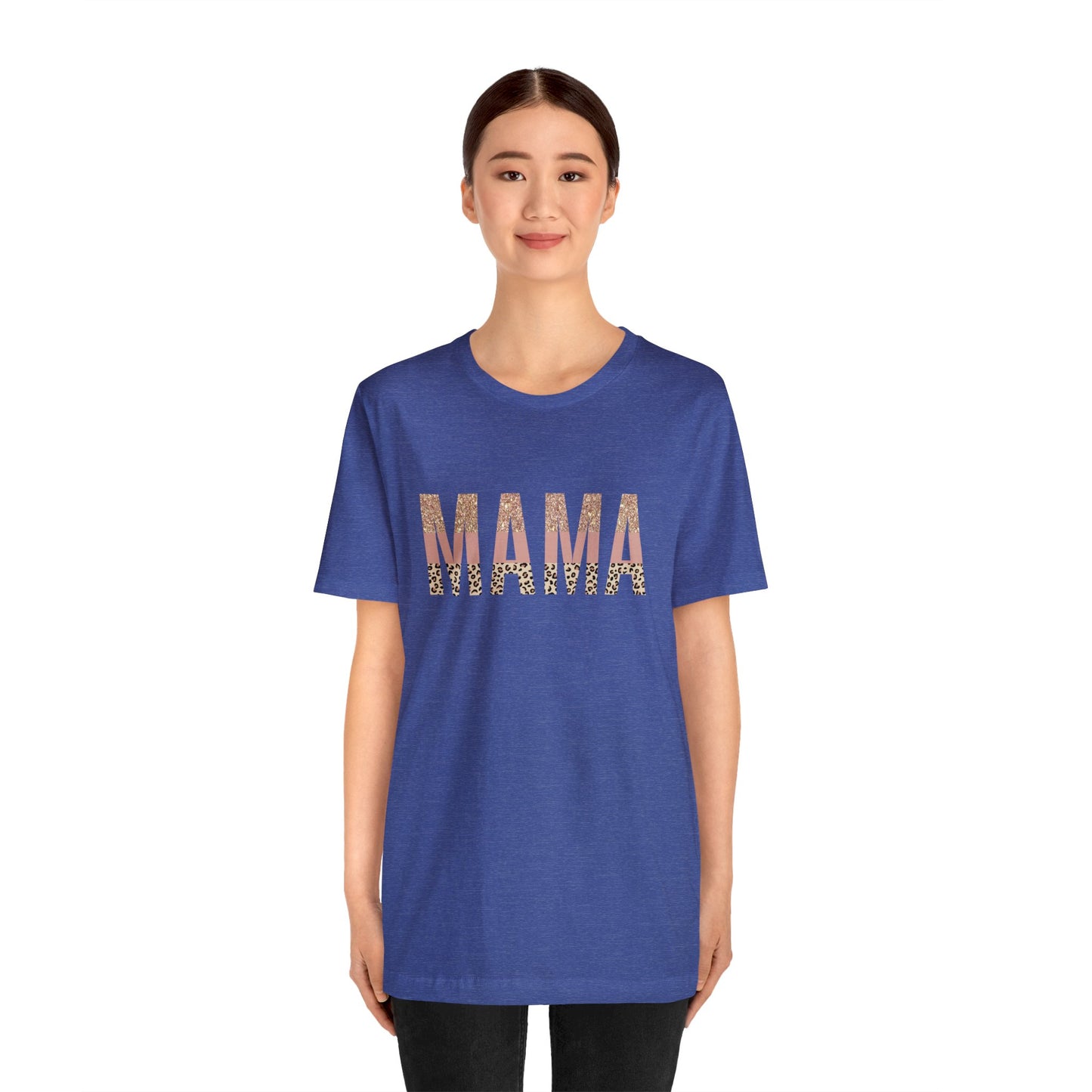 MAMA Leopard print short sleeve tshirt