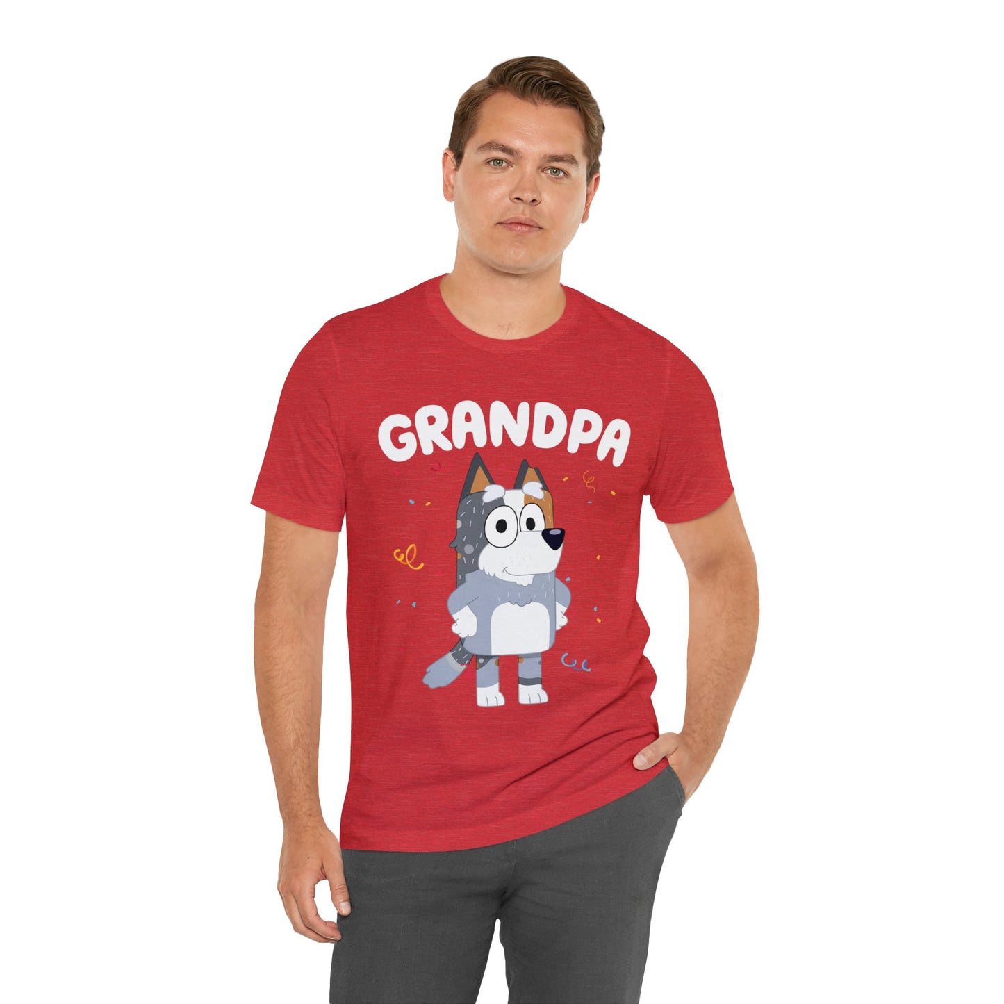 Grandpa Bluey Birthday Short sleeve Tshirt