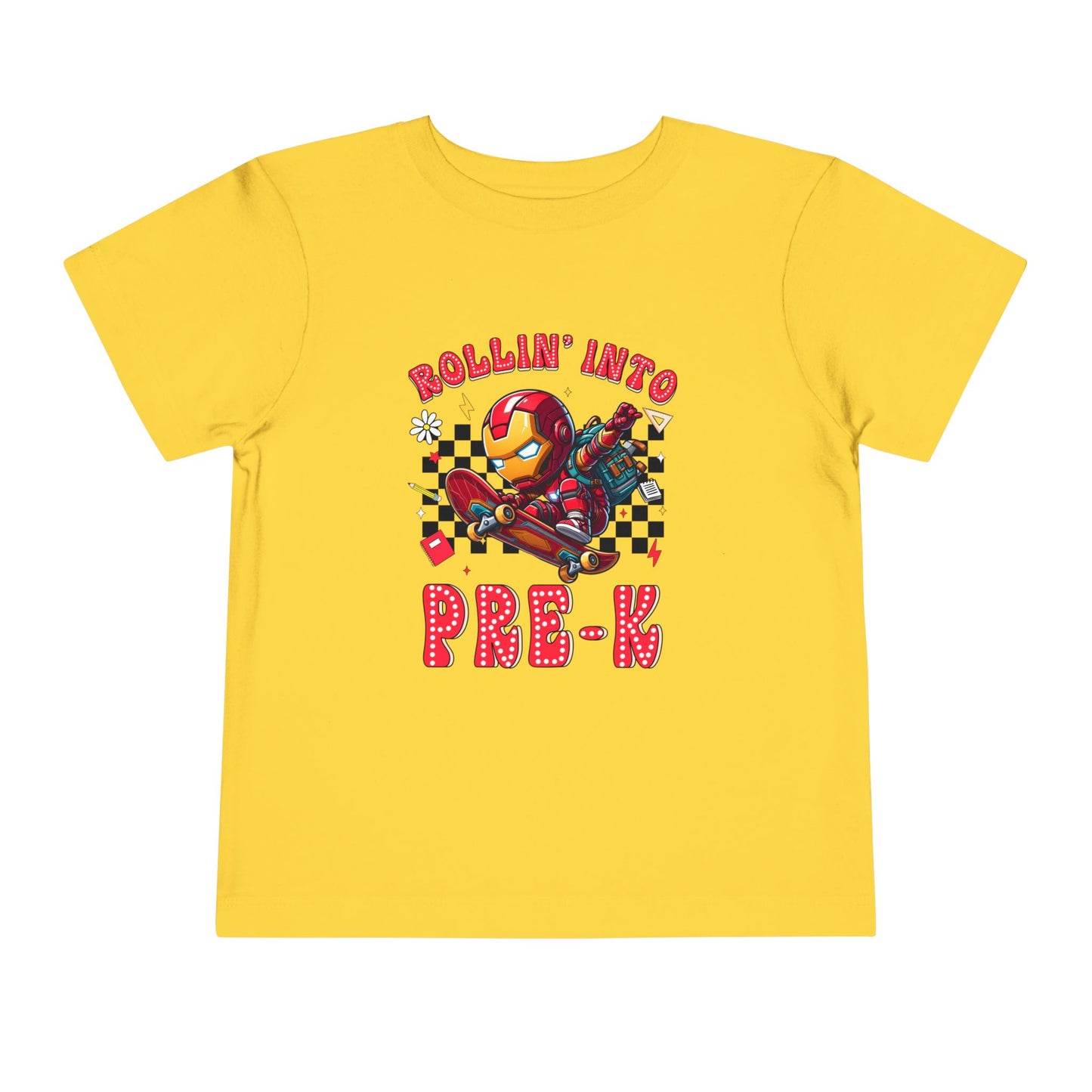 IRON MAN - Rollin' Into Pre-K Toddler Short Sleeve Tee