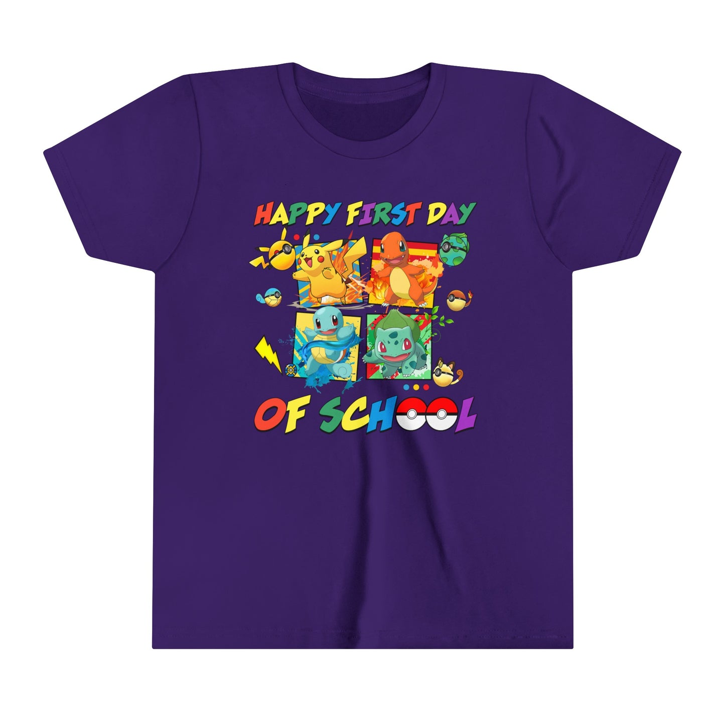Happy First Day of School Youth Short Sleeve Tee