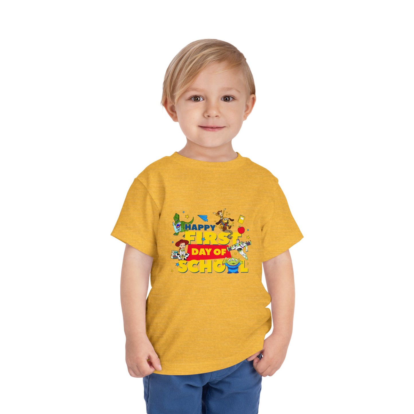 Happy First Day of School Toddler Short Sleeve Tee