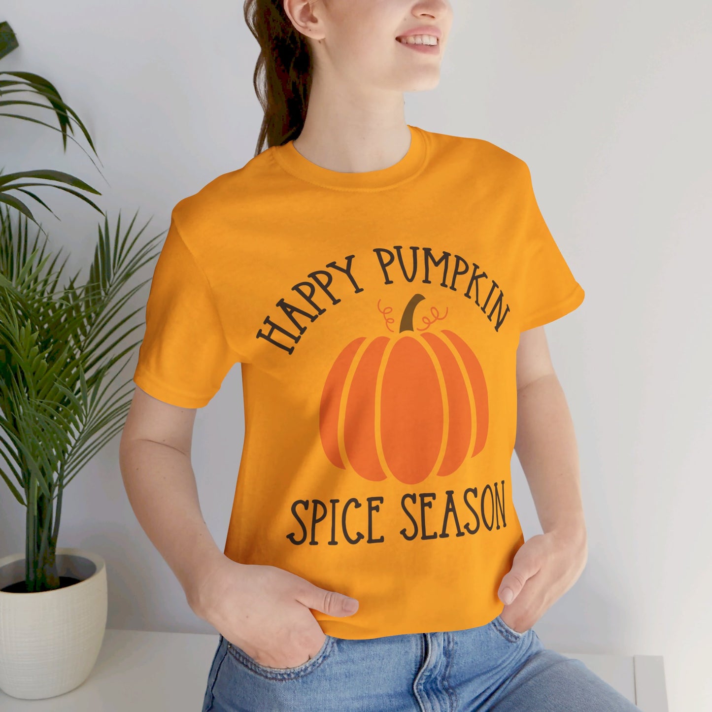 Happy Pumpkin Spice Season Jersey Short Sleeve Tee