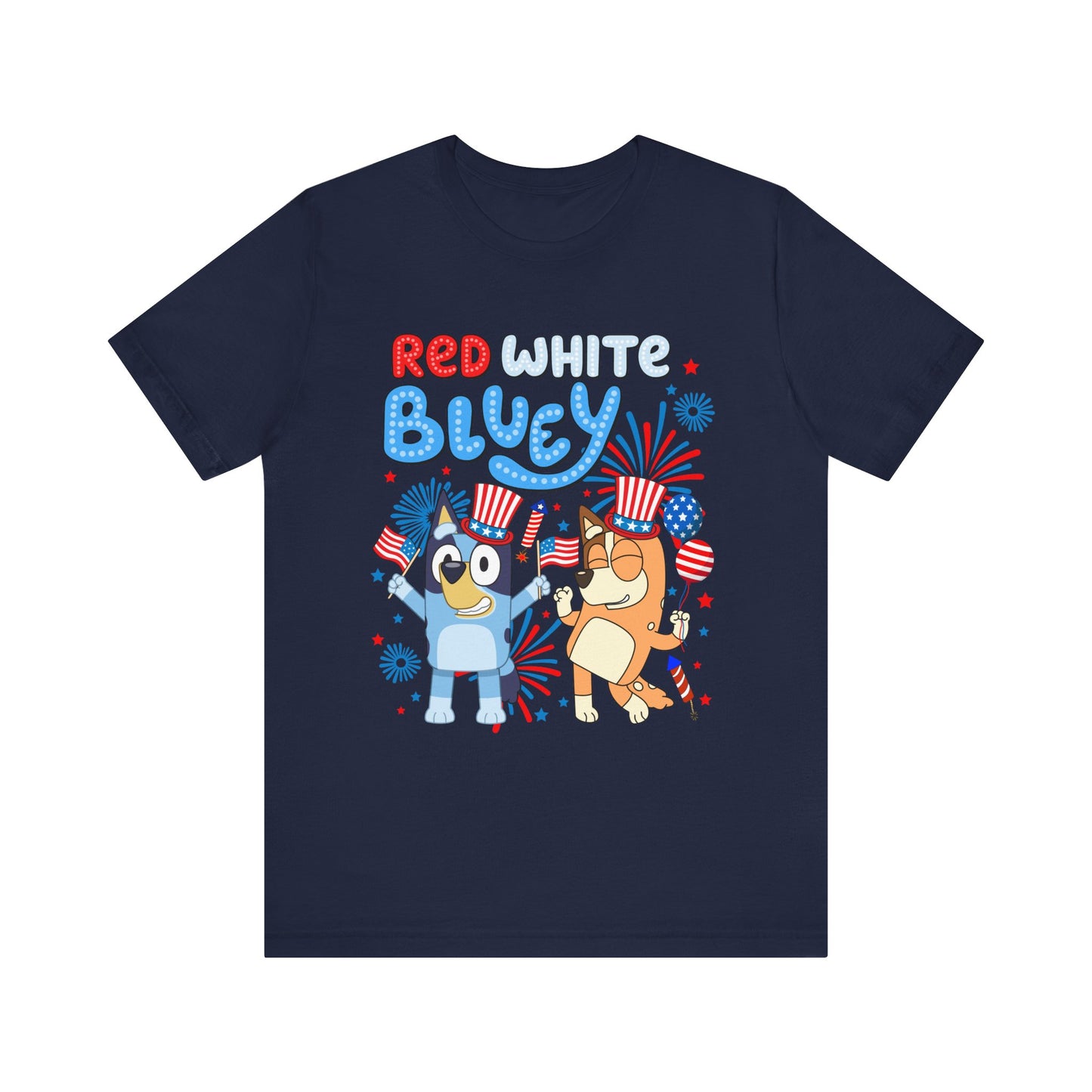 Red, White & Blue Jersey Short Sleeve Tee