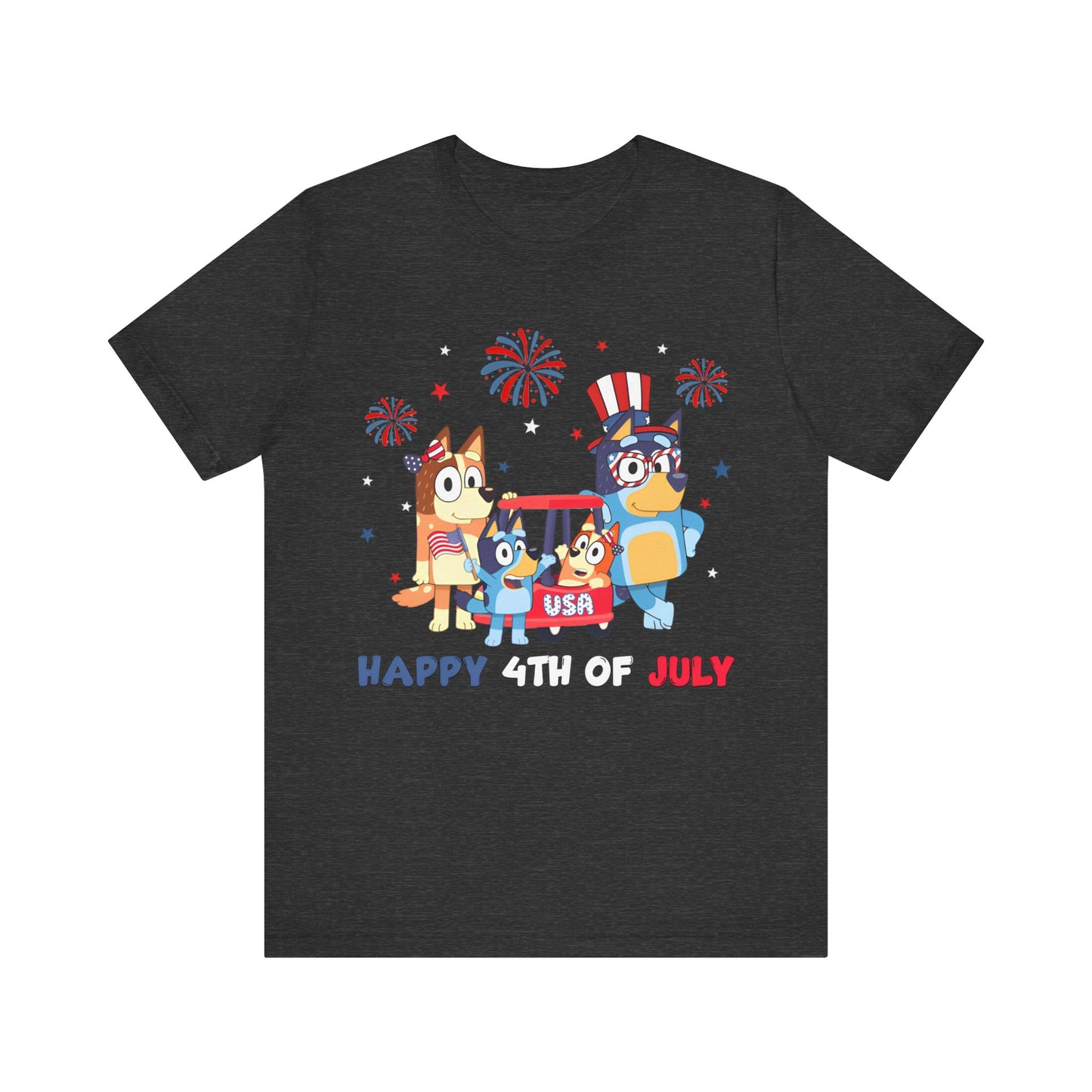 Happy 4th of July Jersey Short Sleeve Tee
