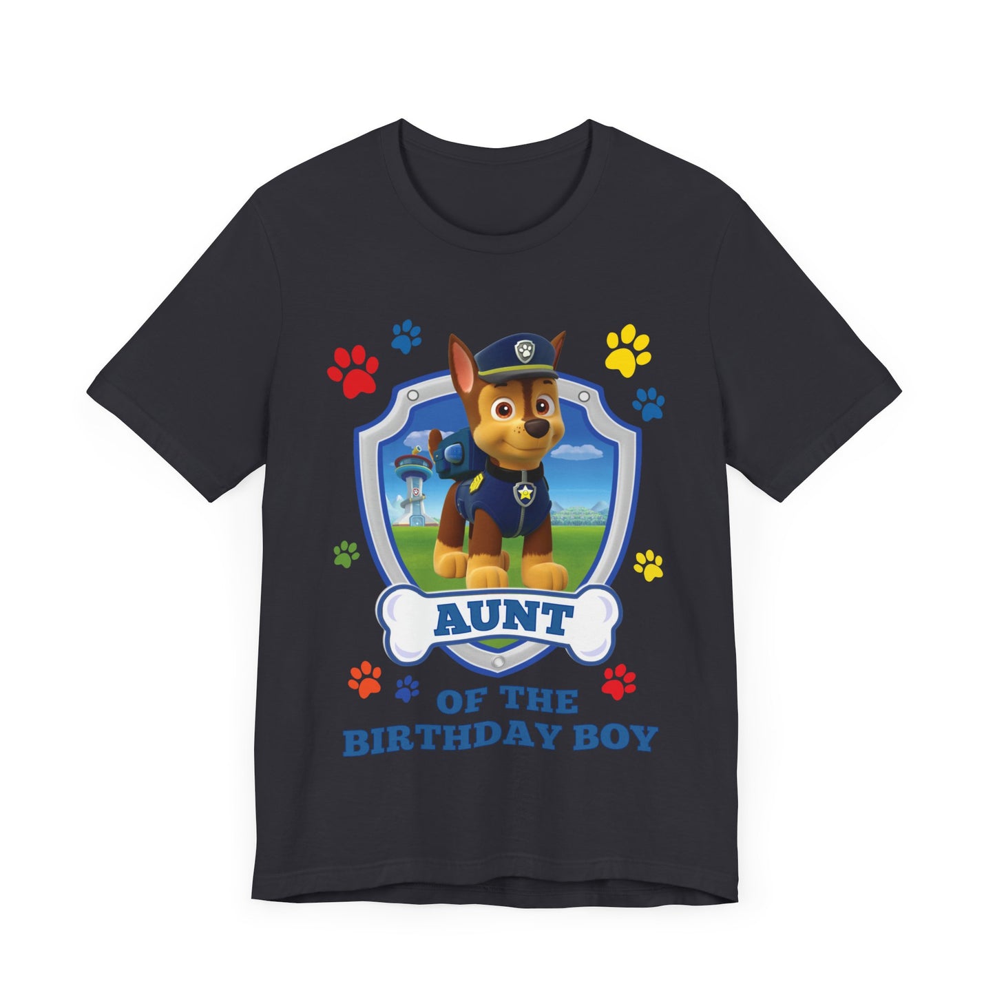 Aunt of the Birthday Boy Jersey Short Sleeve Tee