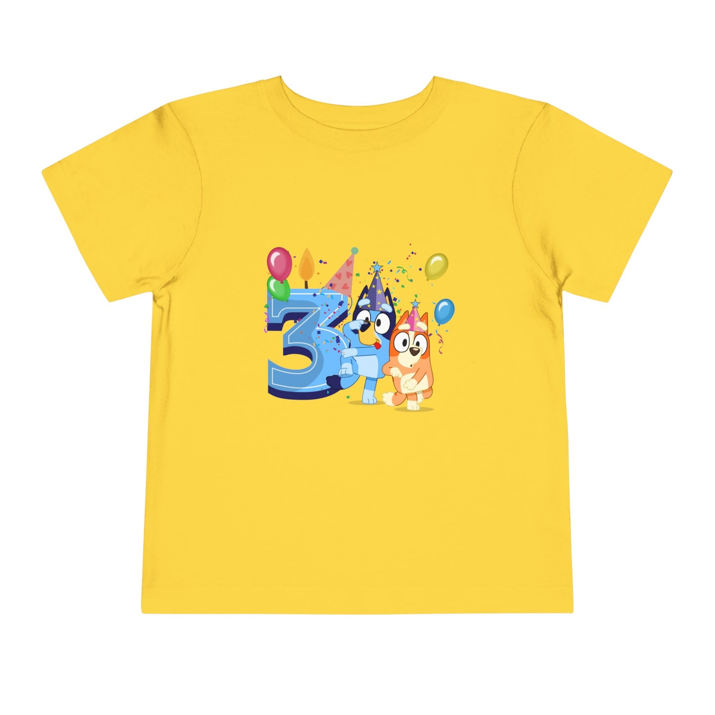3rd Birthday Toddler Short Sleeve Tee