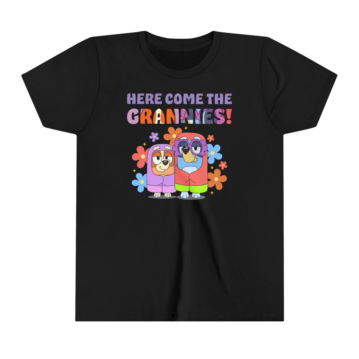 Here Come the Grannies Youth Short Sleeve Tshirt