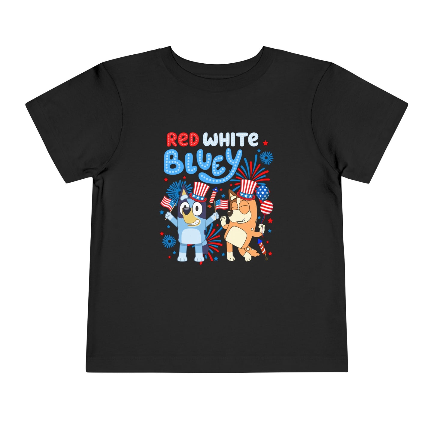 Red, White & Bluey Toddler Short Sleeve Tee