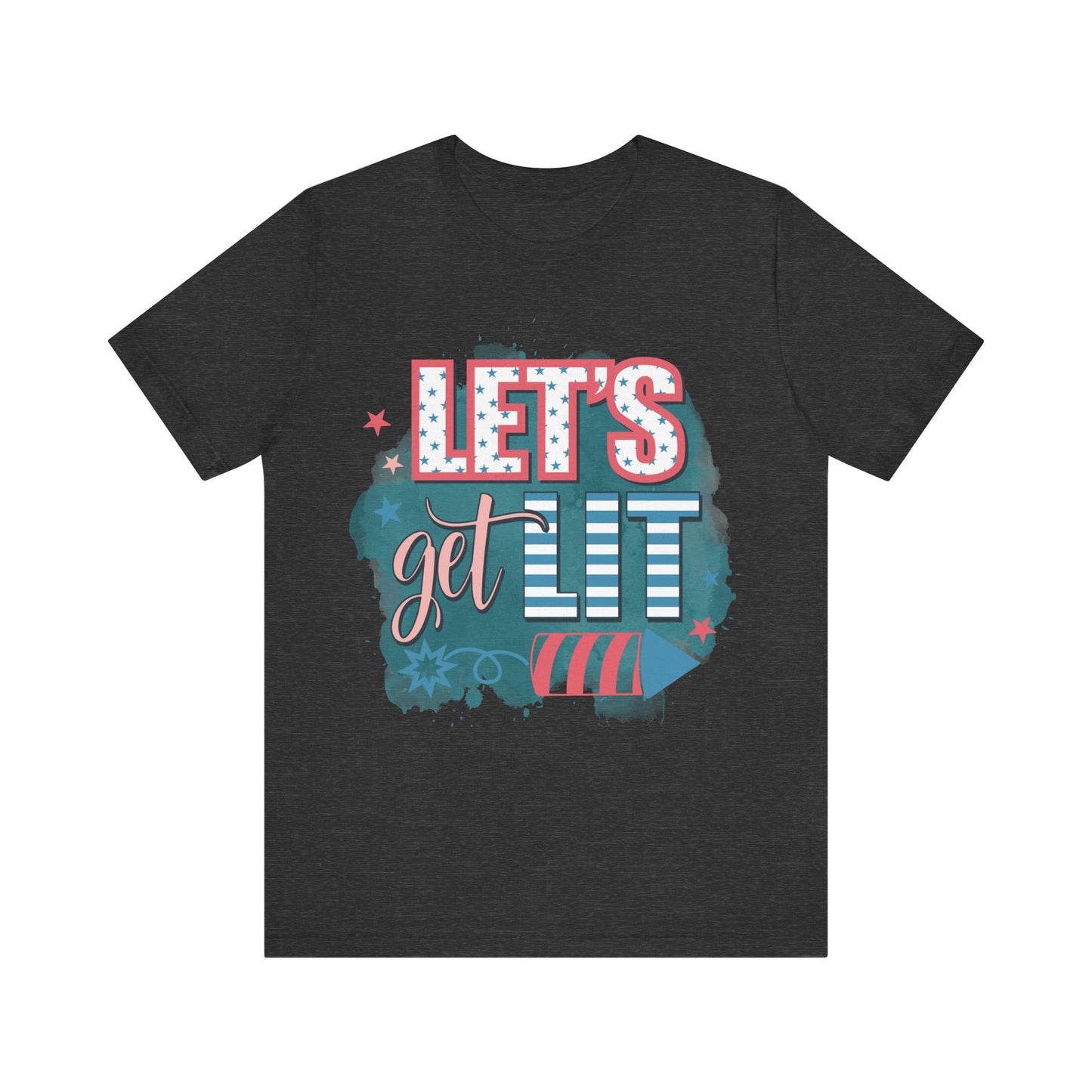 Lets Get Lit Jersey Short Sleeve Tee