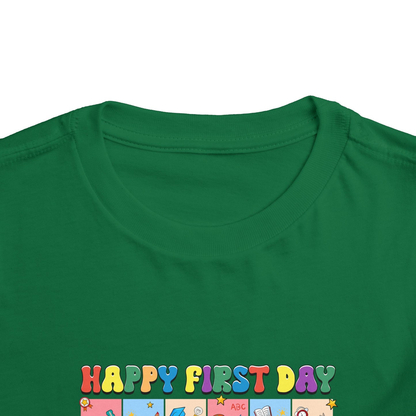 Happy First Day of School Toddler Short Sleeve Tee