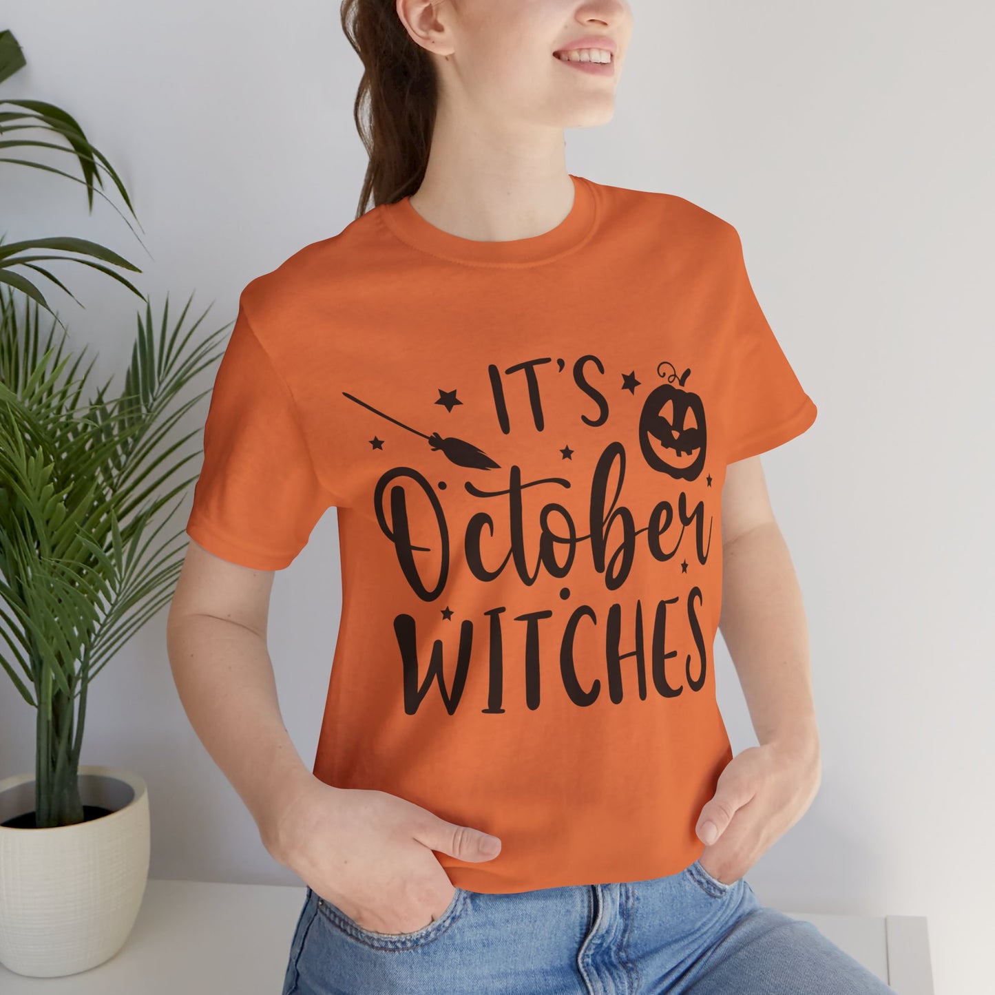 It's October Witches Jersey Short Sleeve Tee